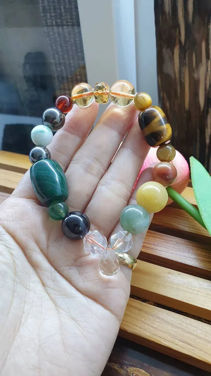 Empowered Abundance & Wealth Crystal Bracelet