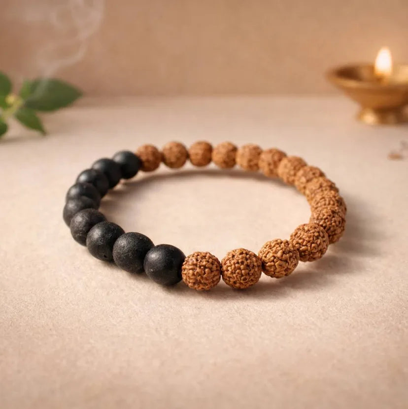 Volcanic Grounding & Lava Stone Bracelet