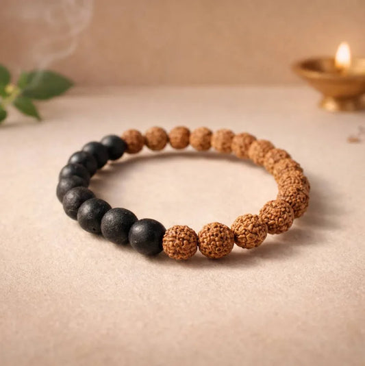 Volcanic Grounding & Lava Stone Bracelet